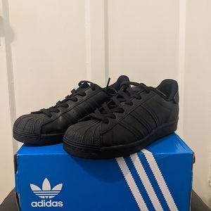 adidas Women's Black Superstar Casual Sneakers